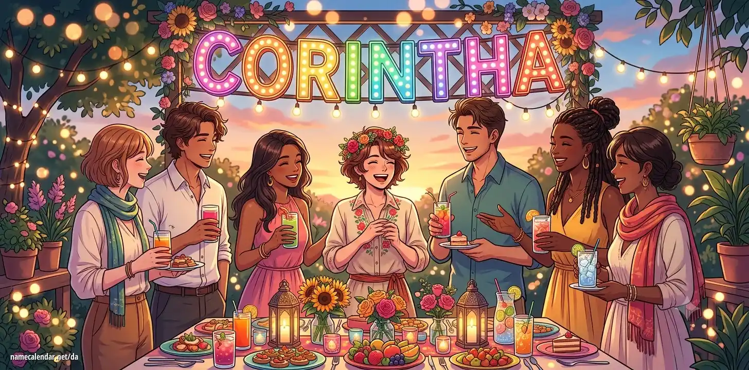 Fejring af navnedag og navn - Corintha