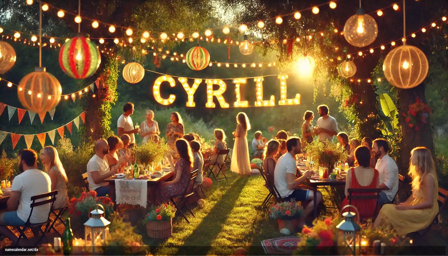 Fejring af navnedag og navn - Cyrill