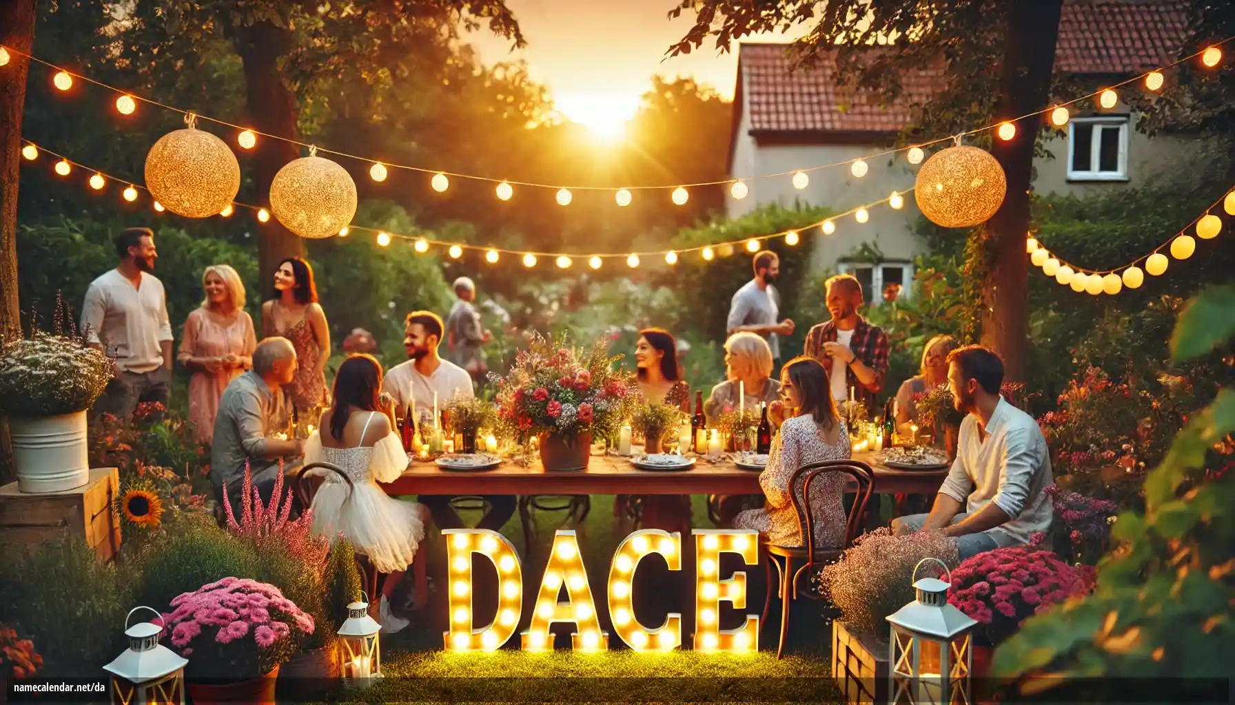 Fejring af navnedag og navn - Dace