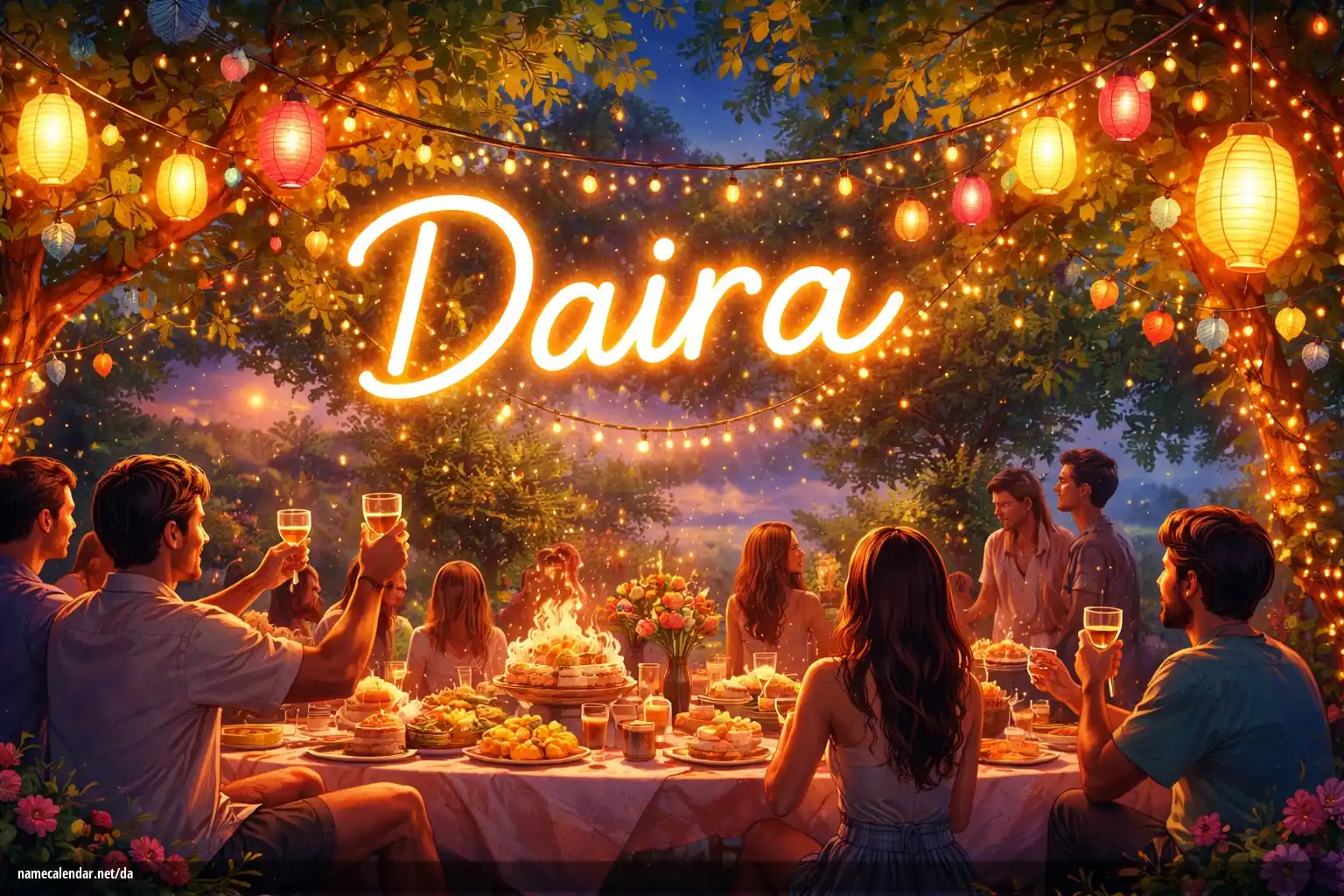 Fejring af navnedag og navn - Daira
