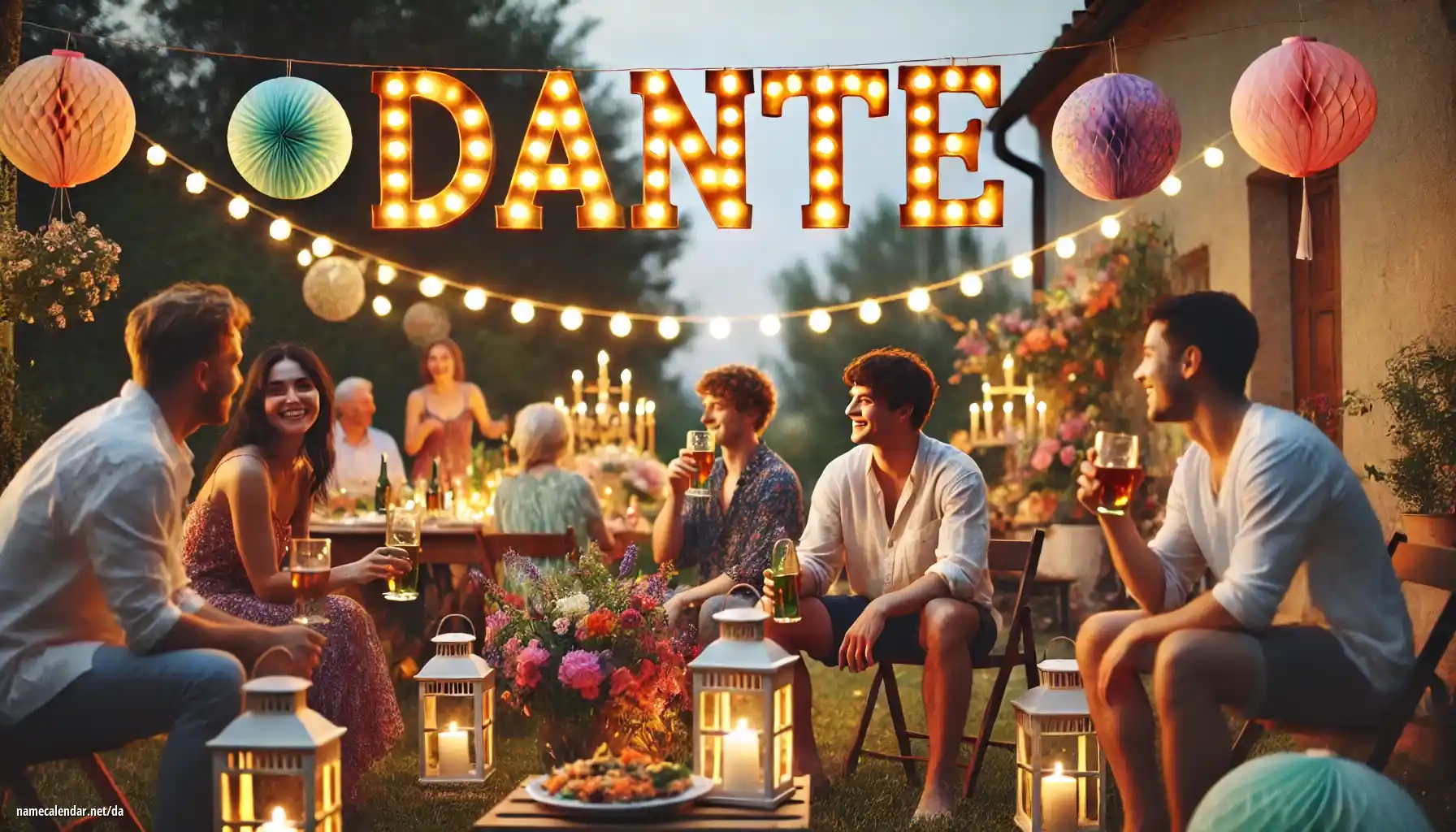 Fejring af navnedag og navn - Dante