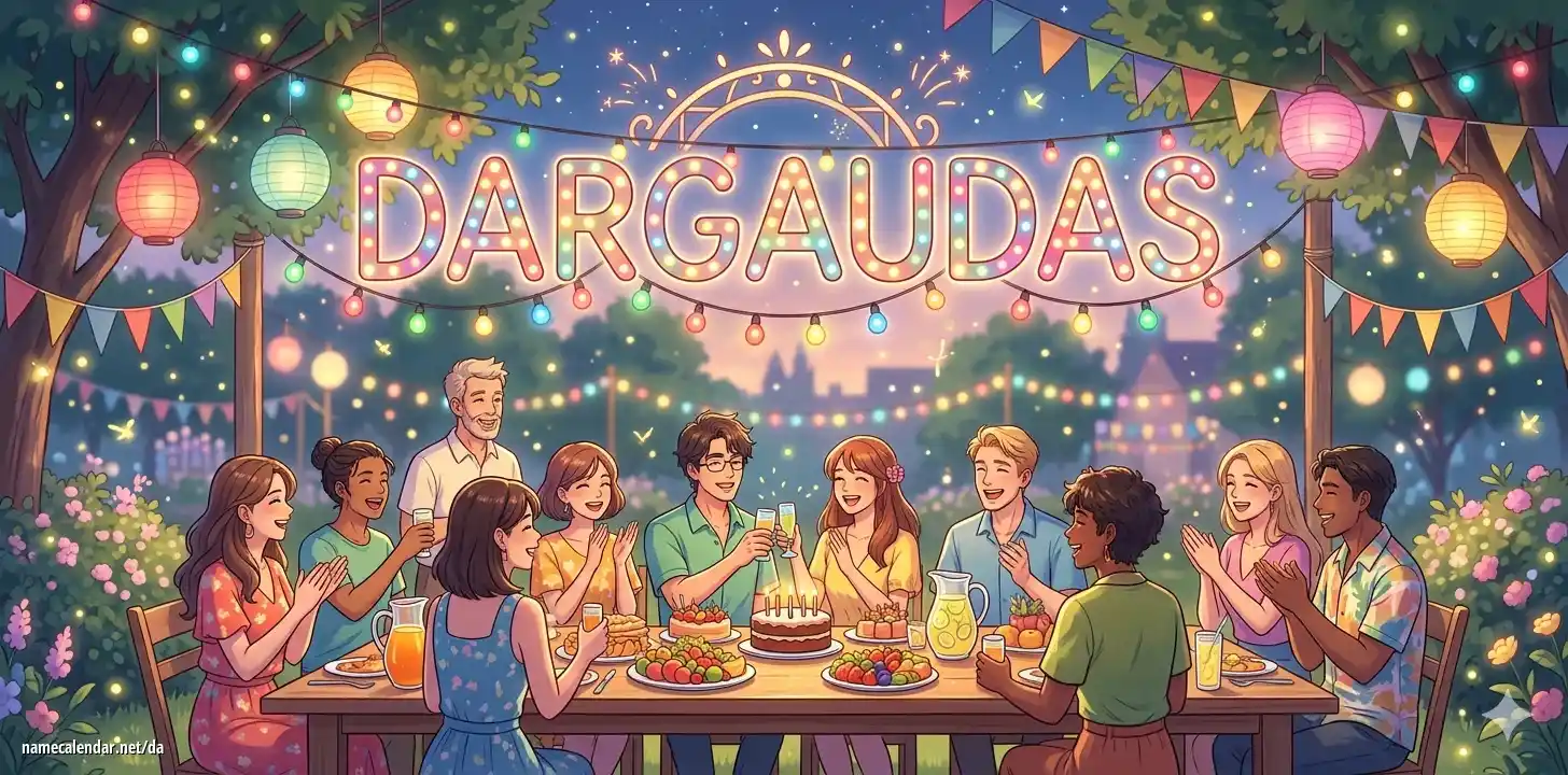 Fejring af navnedag og navn - Dargaudas
