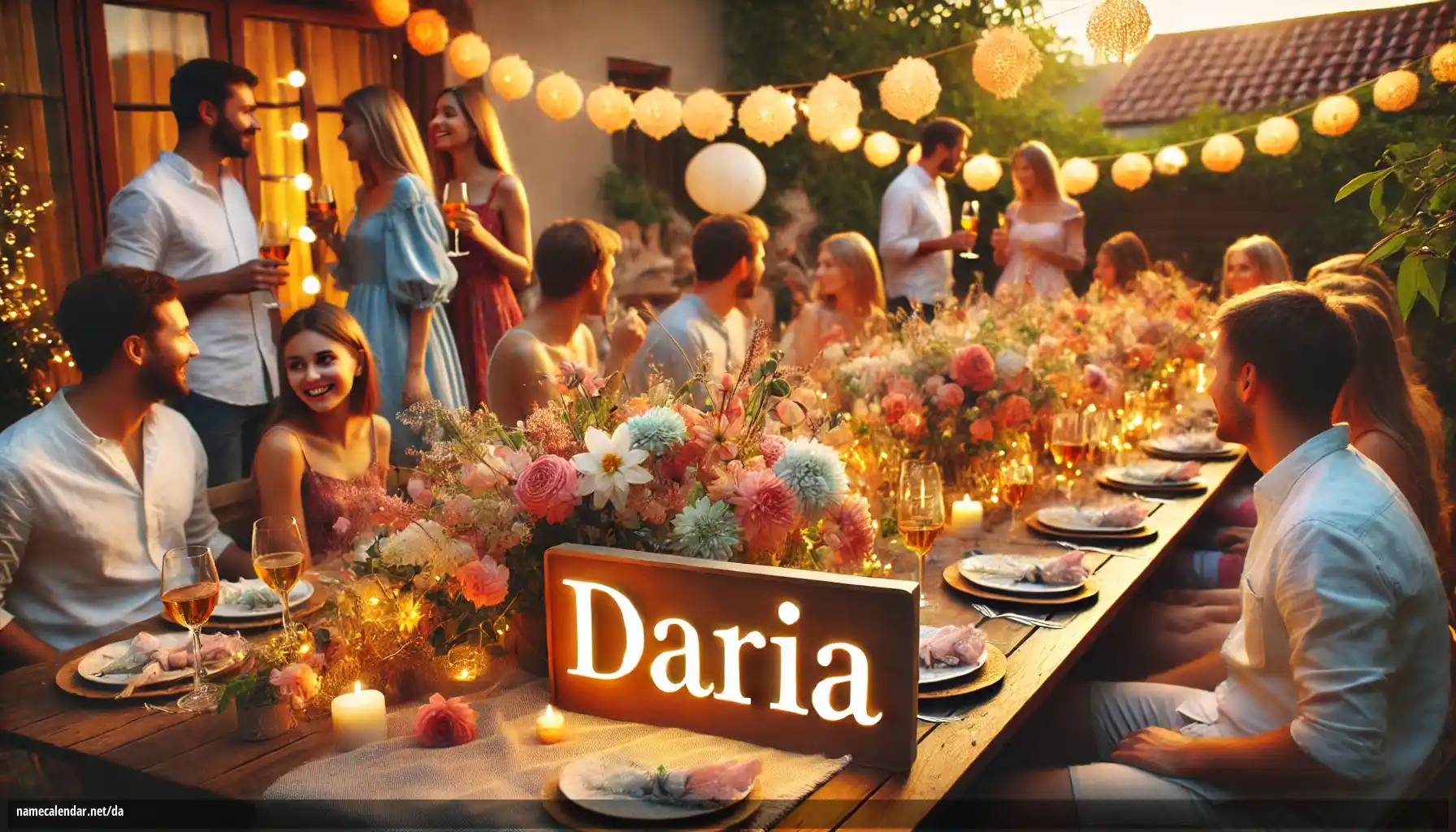 Fejring af navnedag og navn - Daria