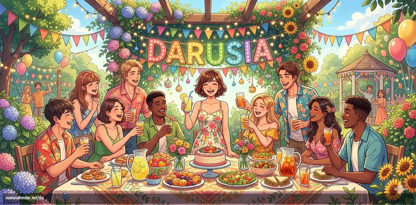 Fejring af navnedag og navn - Darusia