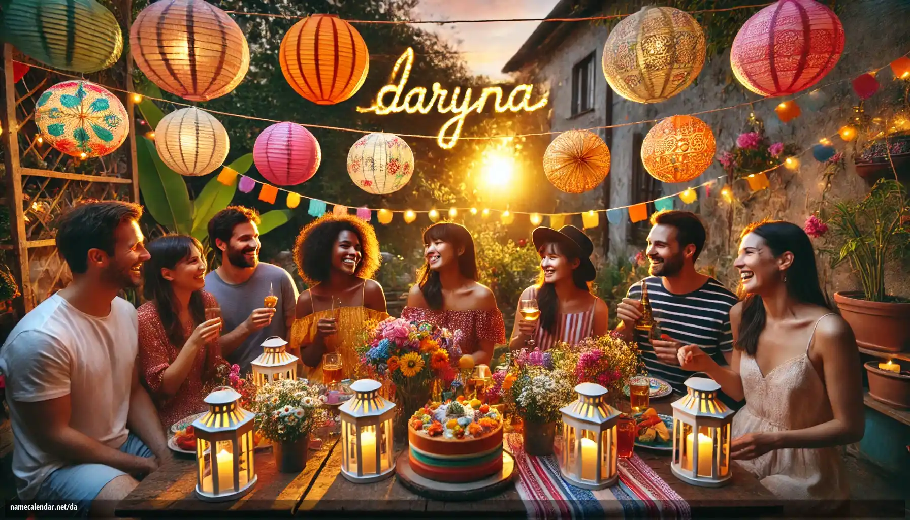 Fejring af navnedag og navn - Daryna