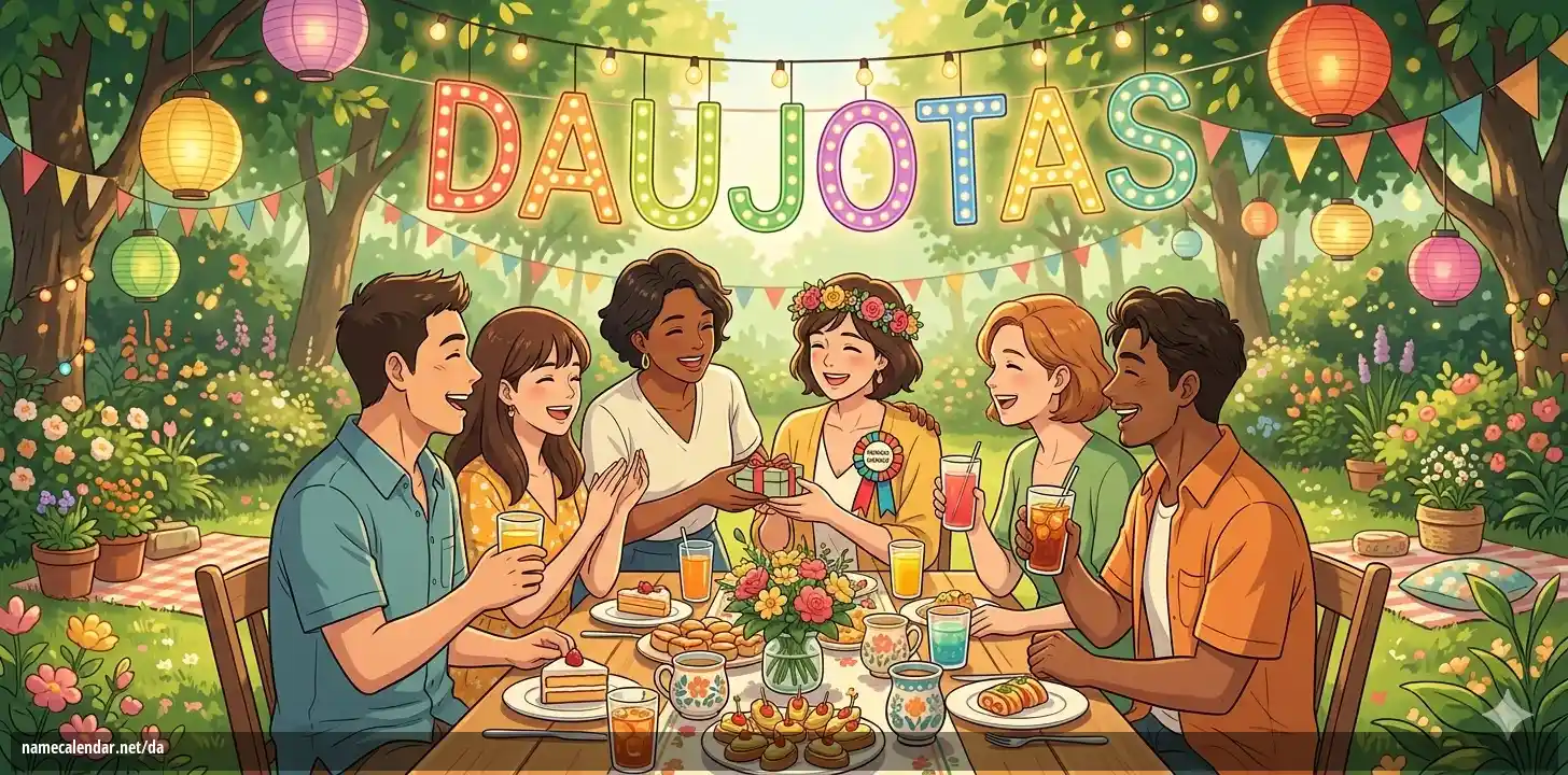 Fejring af navnedag og navn - Daujotas