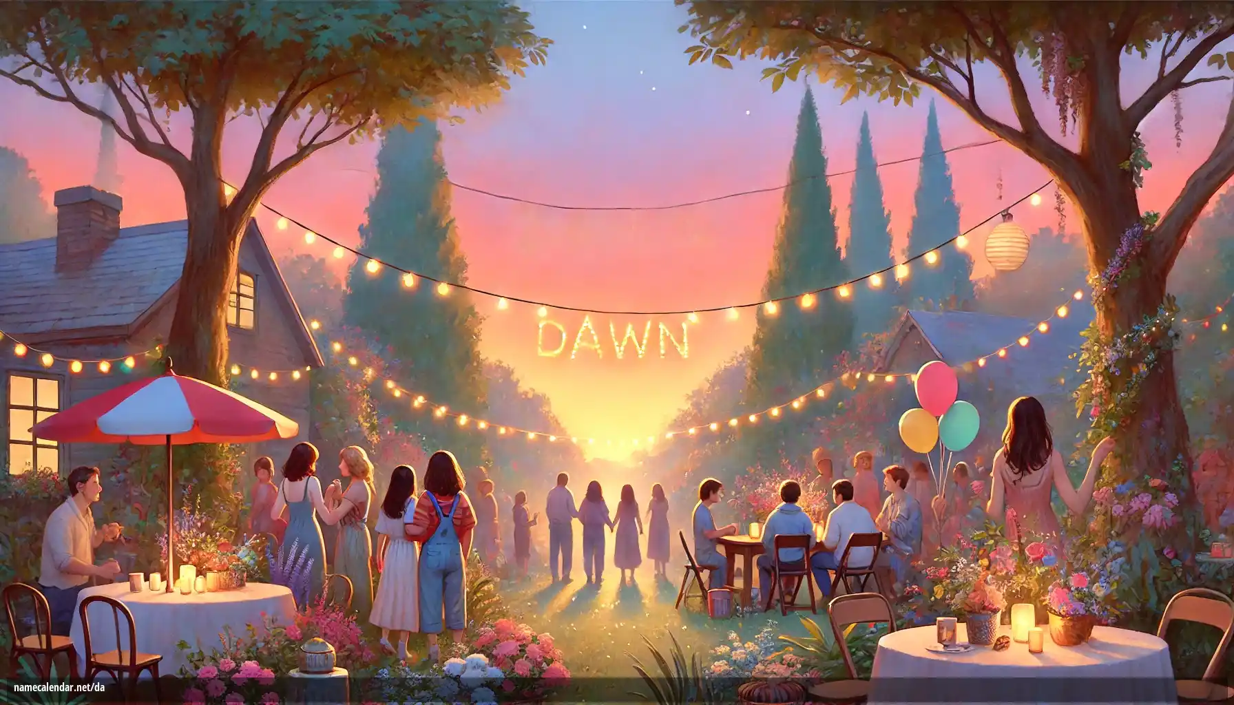 Fejring af navnedag og navn - Dawn