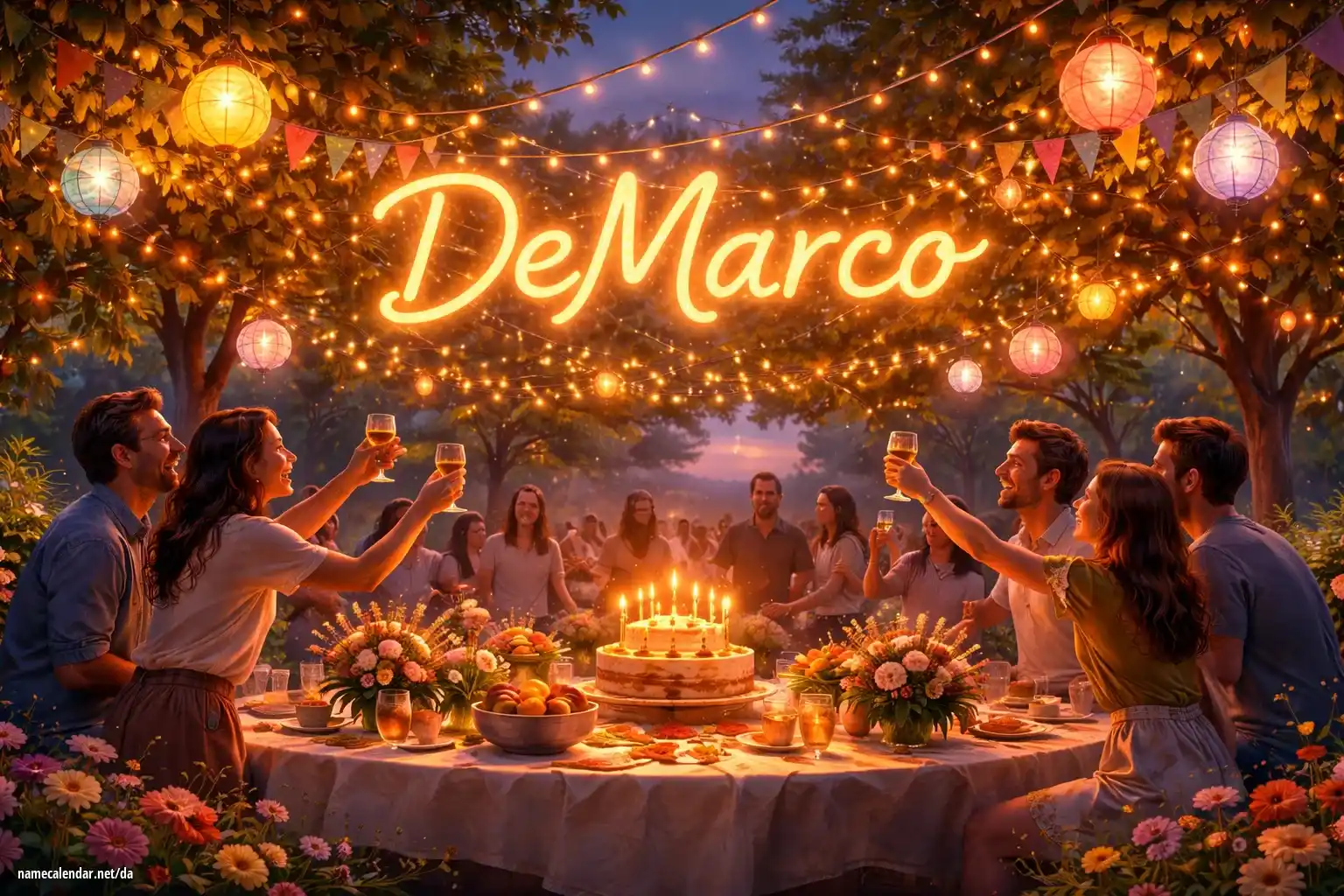 Fejring af navnedag og navn - DeMarco