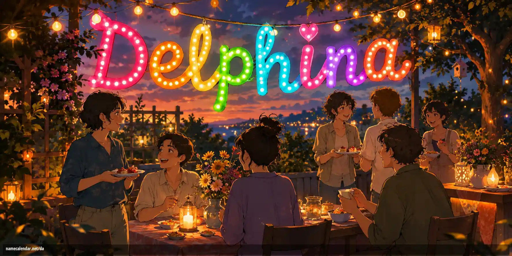 Fejring af navnedag og navn - Delphina