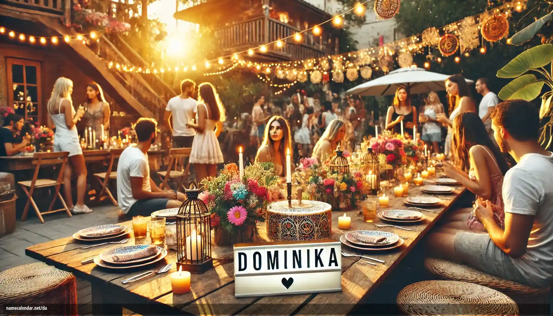 Fejring af navnedag og navn - Dominika