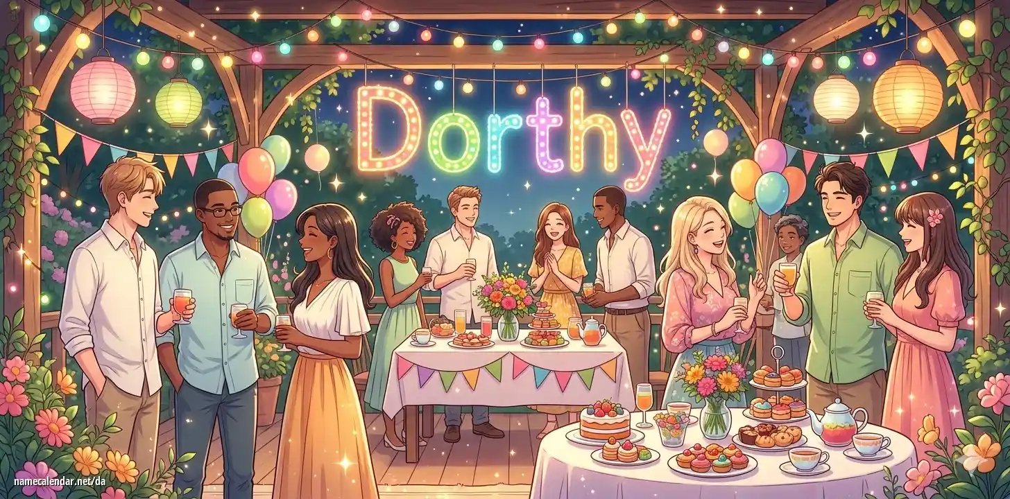 Fejring af navnedag og navn - Dorthy