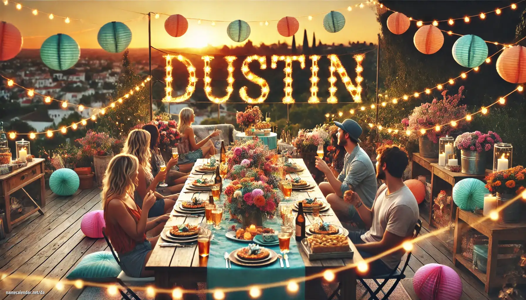 Fejring af navnedag og navn - Dustin