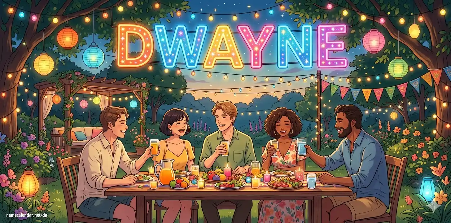 Fejring af navnedag og navn - Dwayne