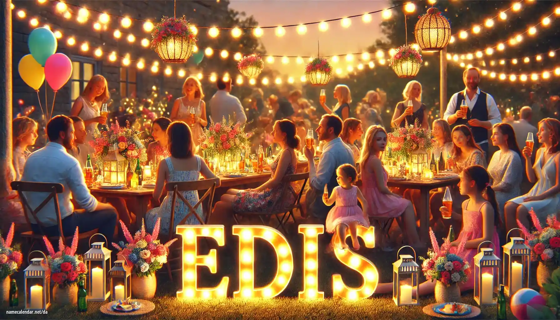 Fejring af navnedag og navn - Edis