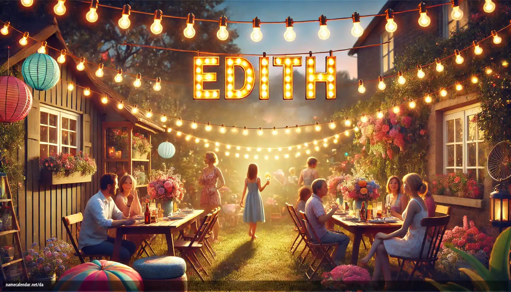 Fejring af navnedag og navn - Edith