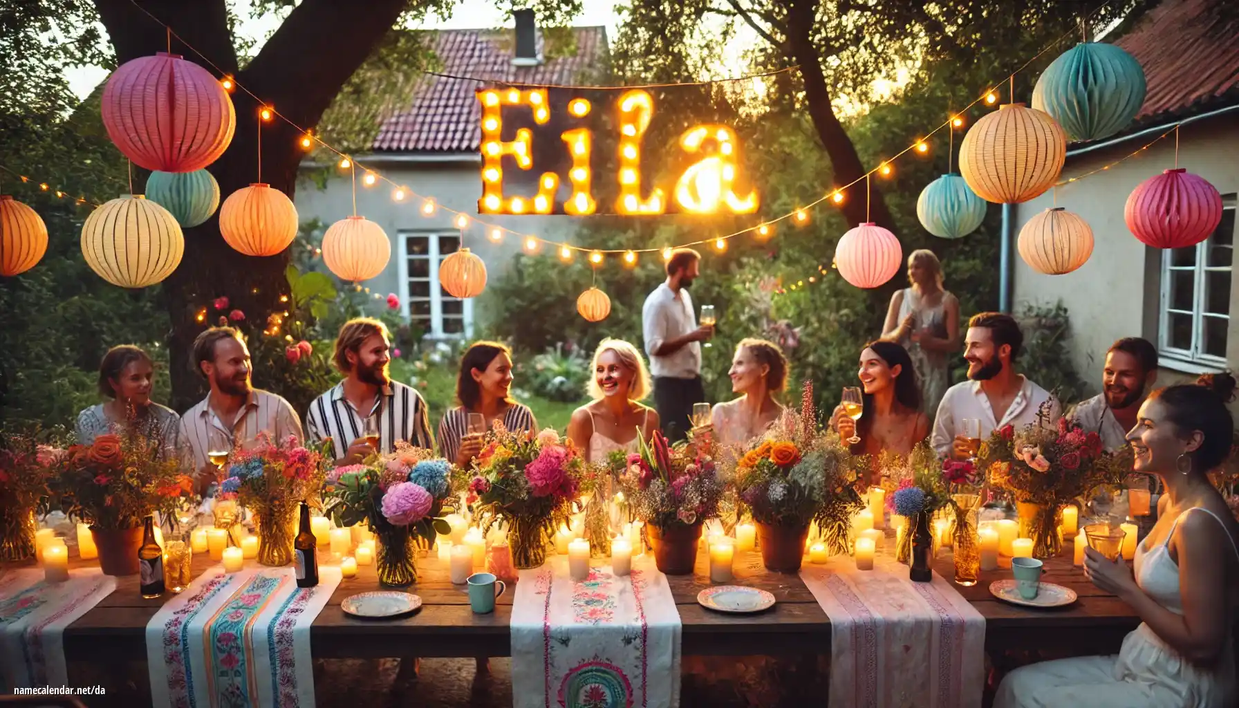 Fejring af navnedag og navn - Eila