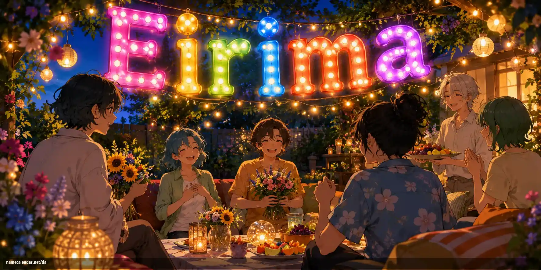 Fejring af navnedag og navn - Eirima