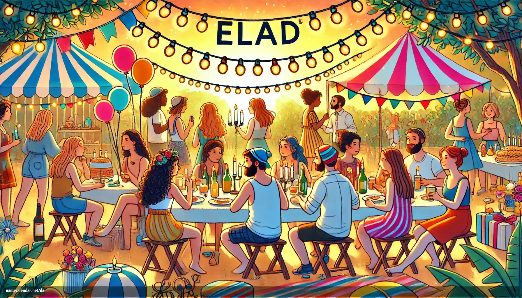 Fejring af navnedag og navn - Elad