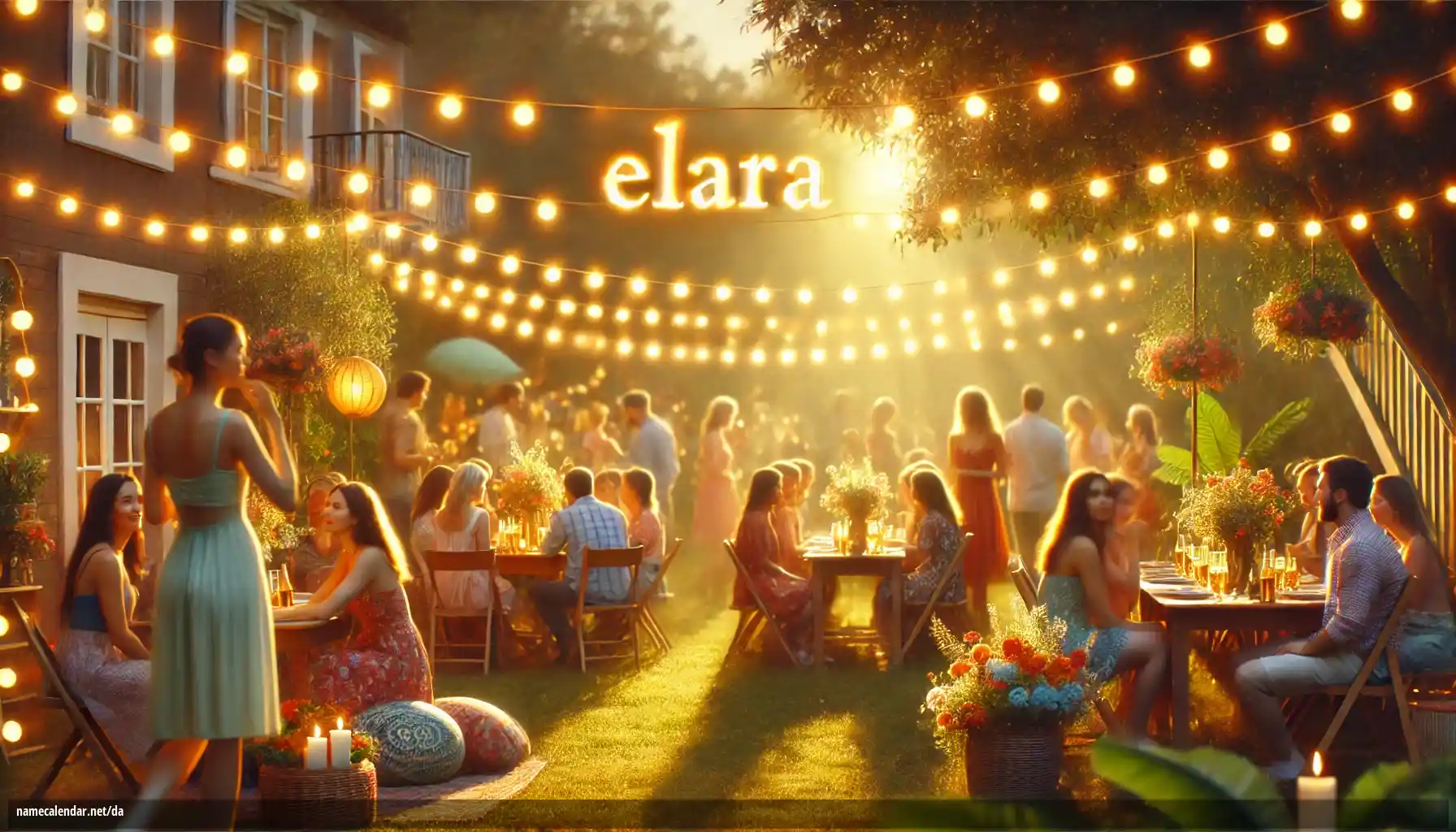 Fejring af navnedag og navn - Elara