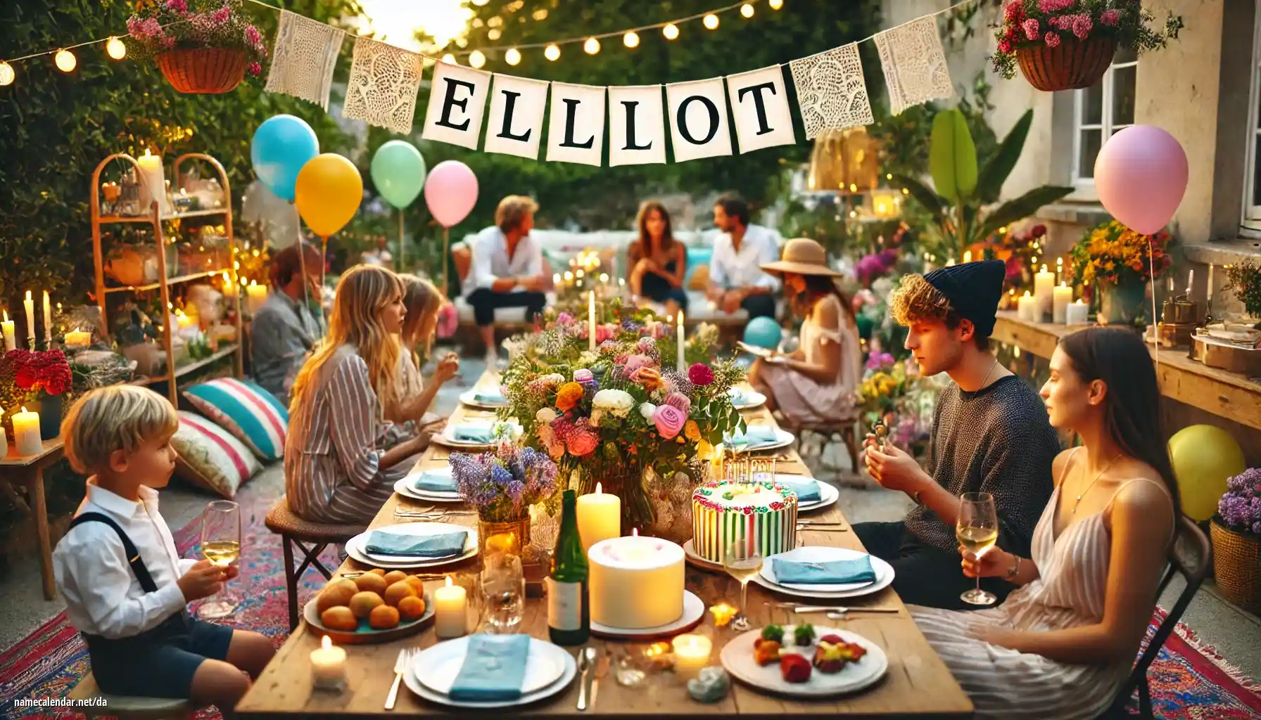 Fejring af navnedag og navn - Elliot