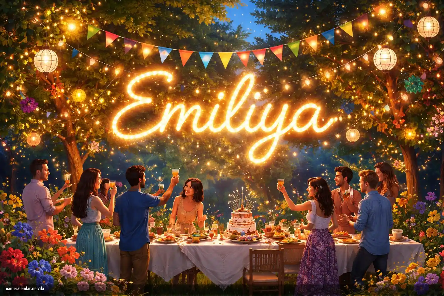 Fejring af navnedag og navn - Emiliya