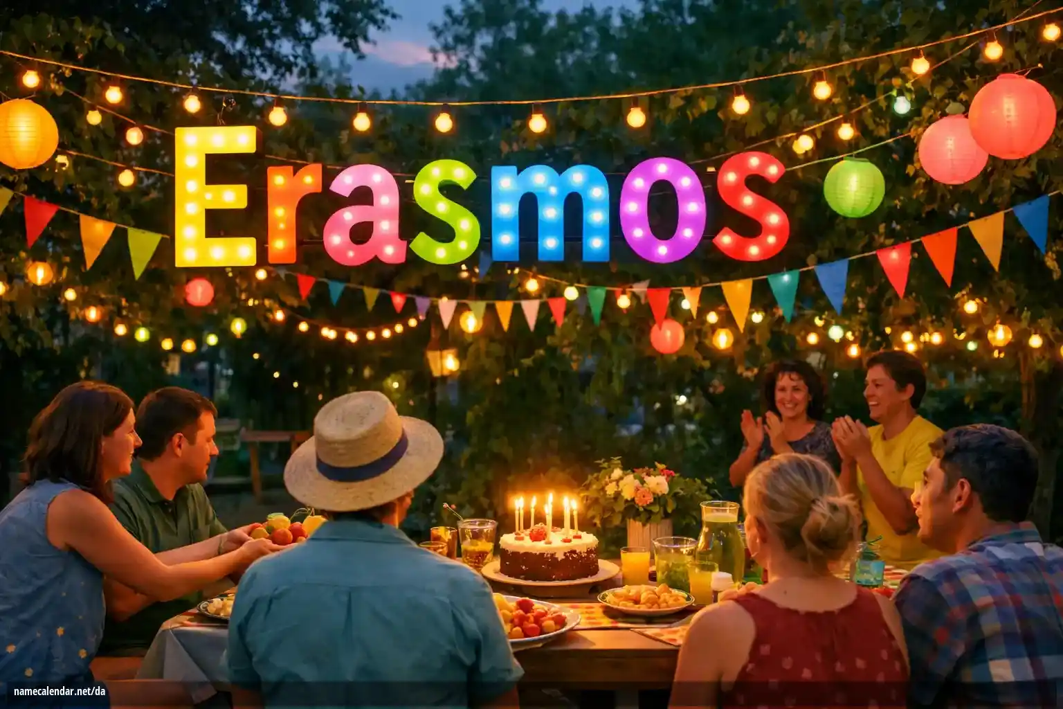 Fejring af navnedag og navn - Erasmos