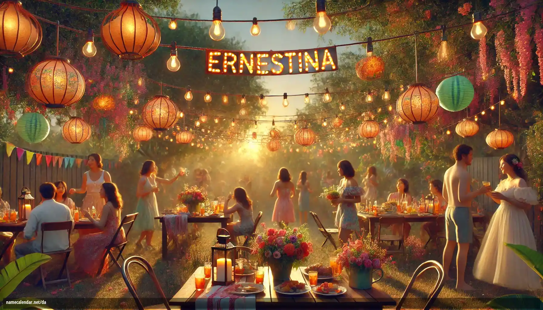 Fejring af navnedag og navn - Ernestina