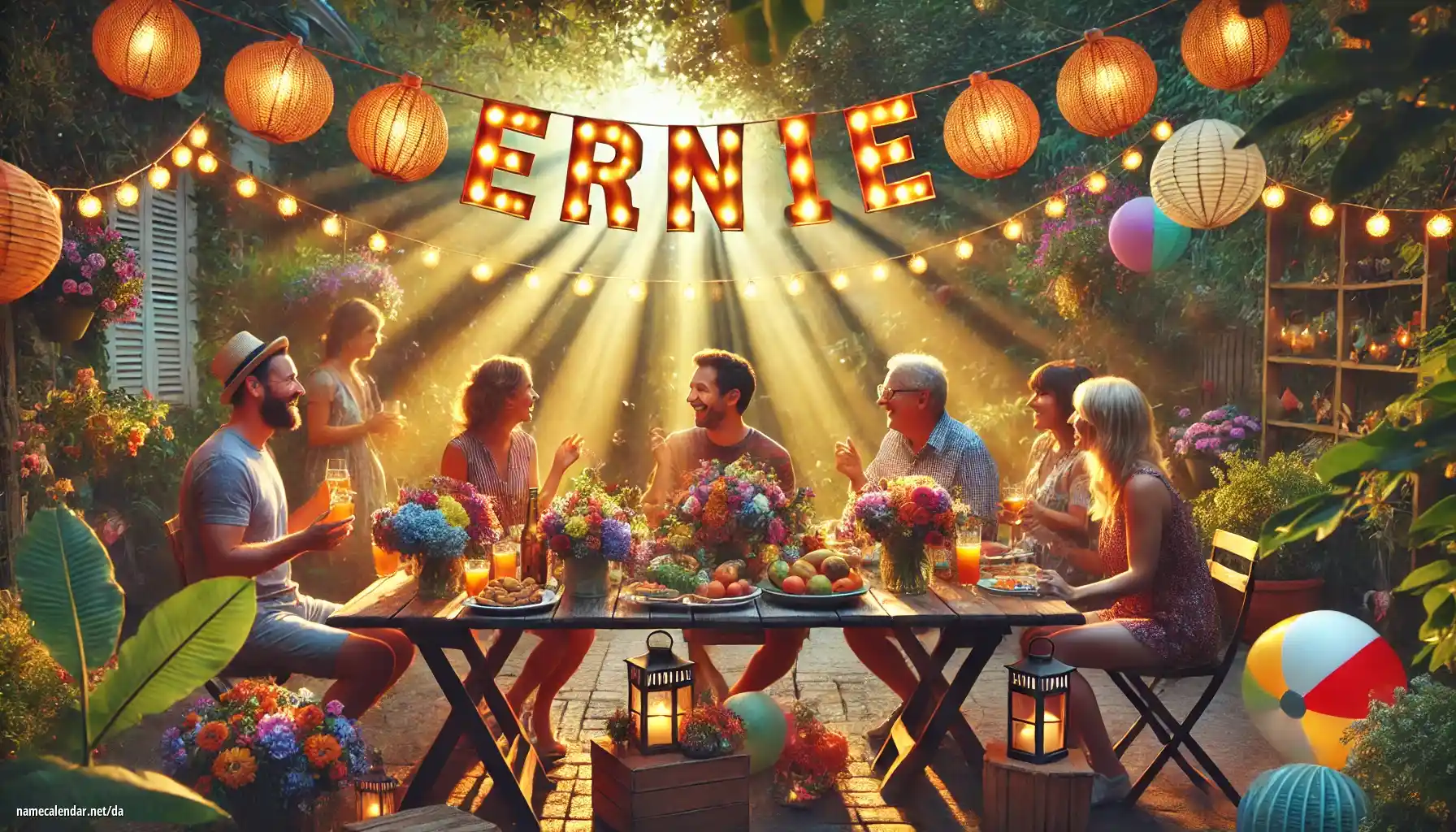 Fejring af navnedag og navn - Ernie