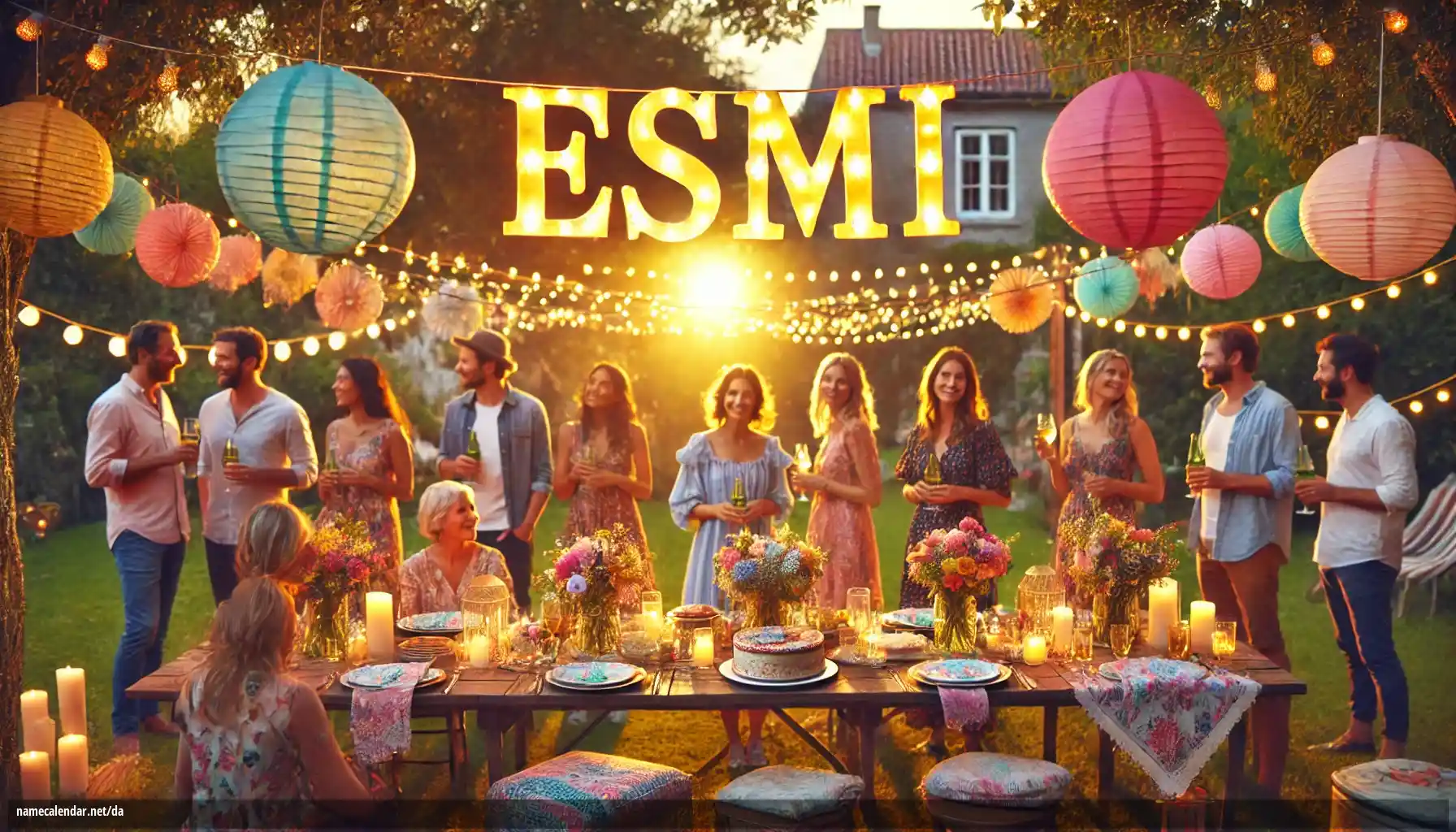 Fejring af navnedag og navn - Esmi