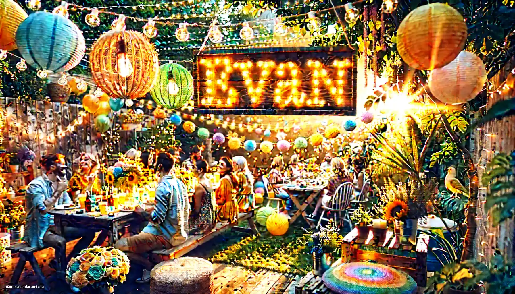 Fejring af navnedag og navn - Evan