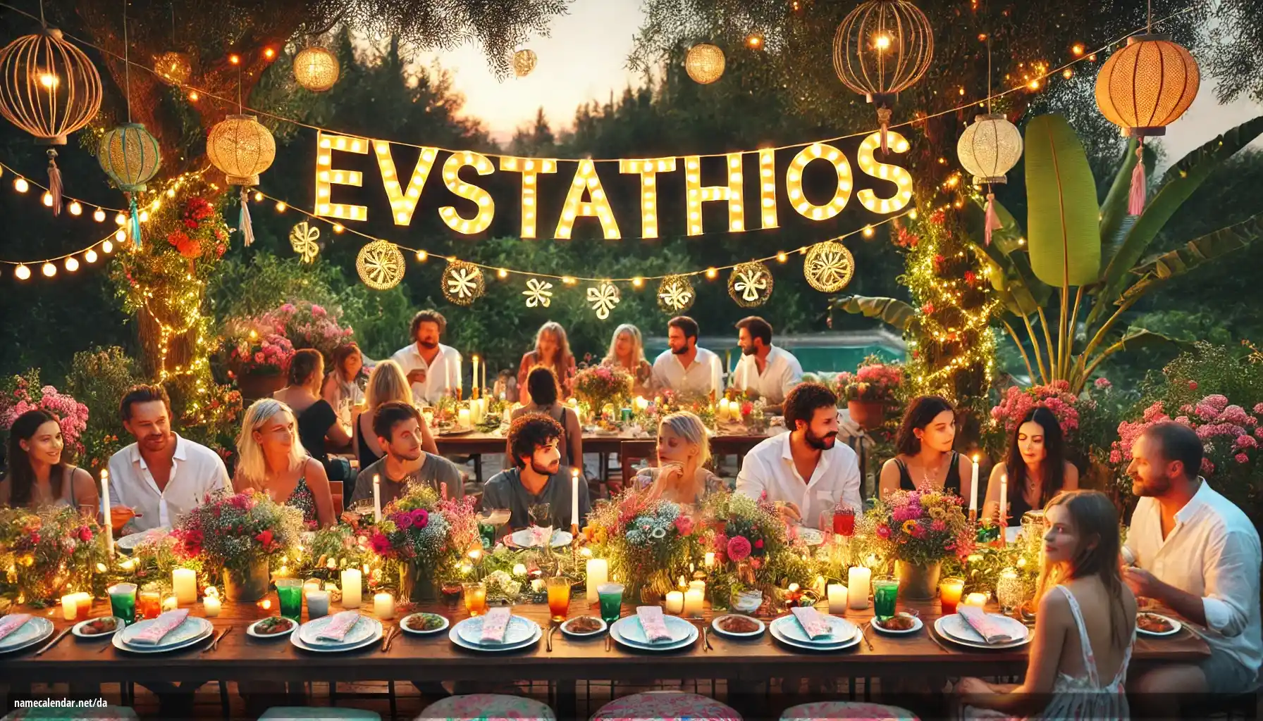 Fejring af navnedag og navn - Evstathios