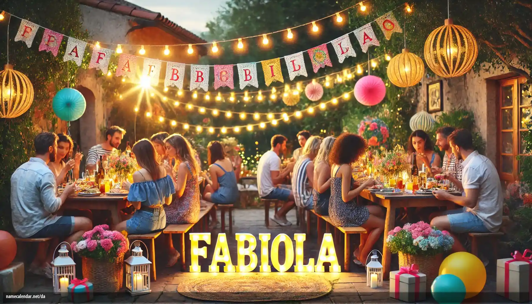 Fejring af navnedag og navn - Fabiola