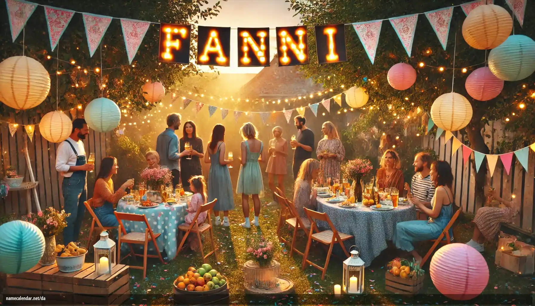 Fejring af navnedag og navn - Fanni