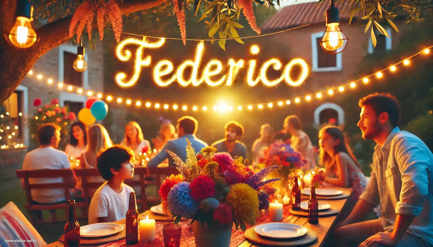 Fejring af navnedag og navn - Federico