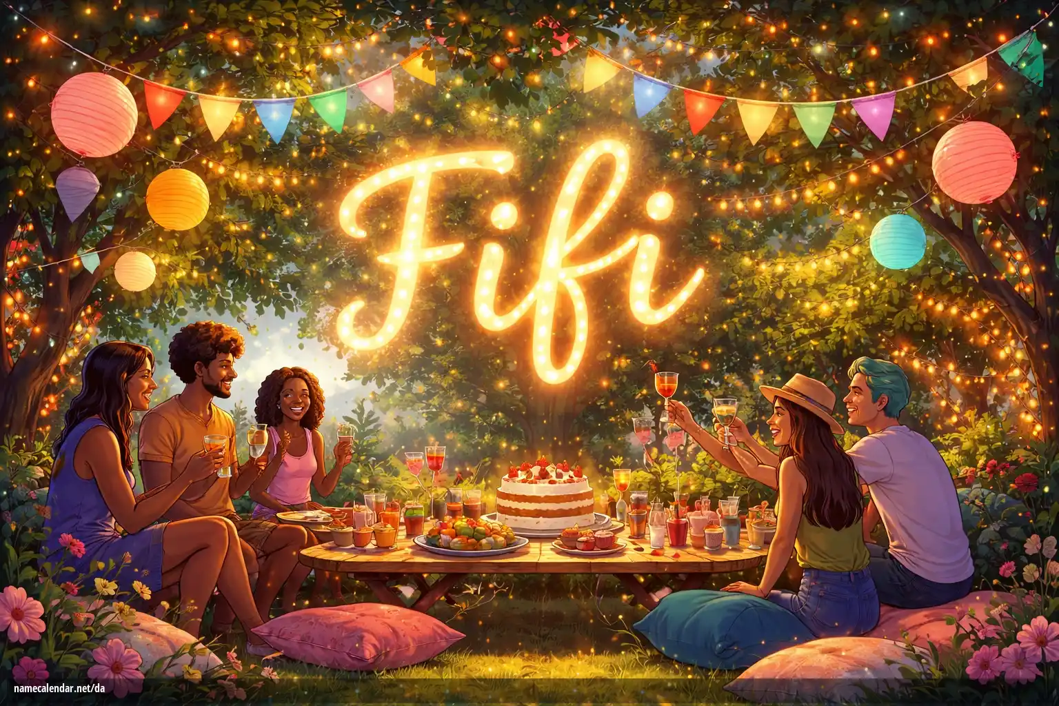 Fejring af navnedag og navn - Fifi
