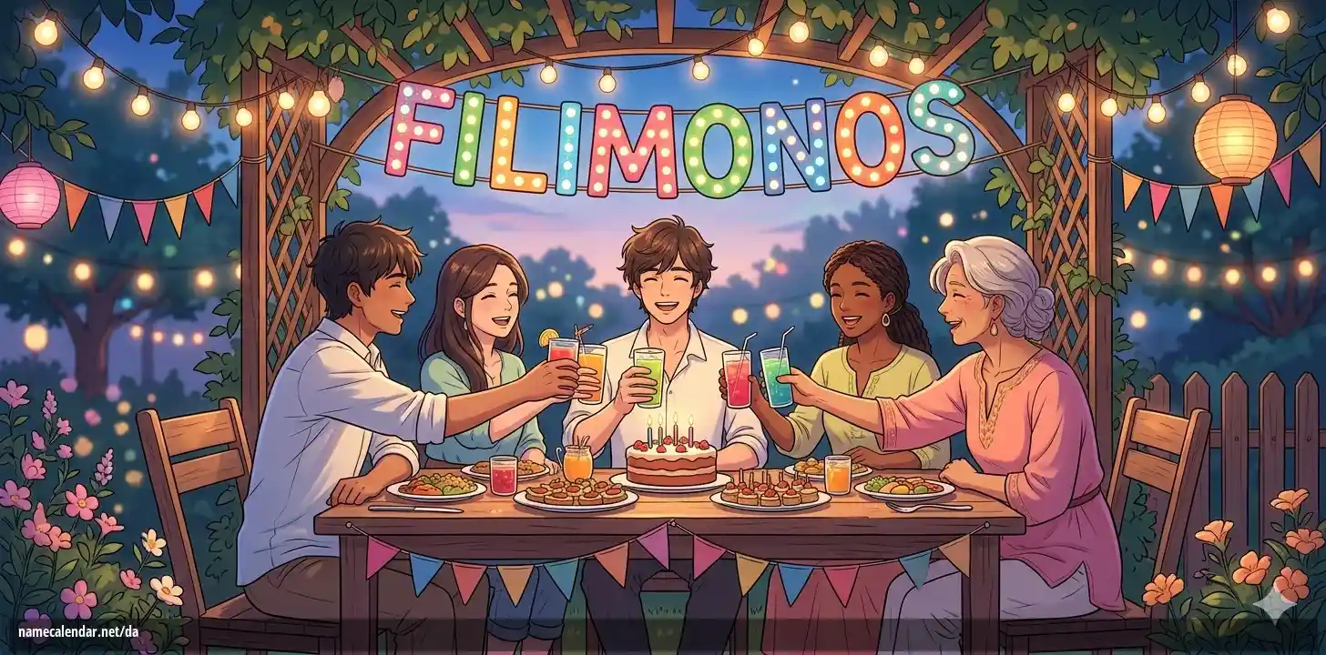 Fejring af navnedag og navn - Filimonos