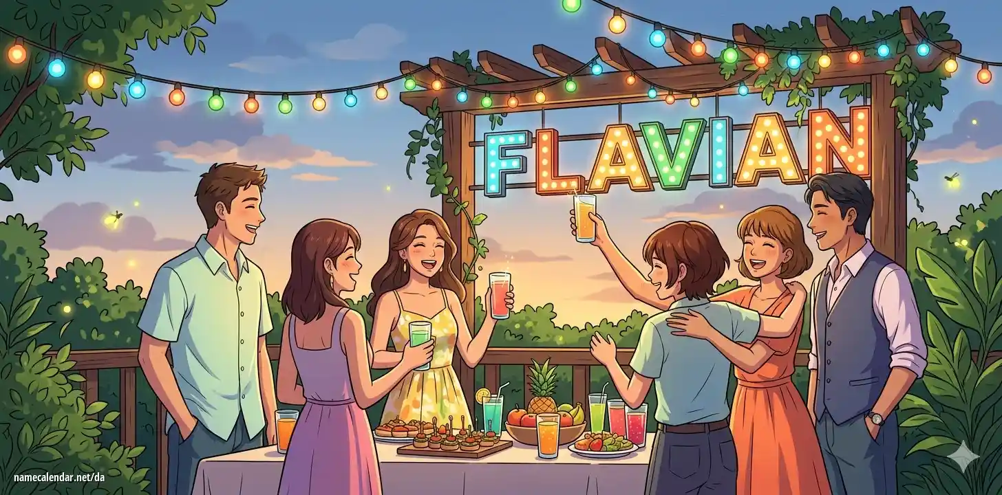 Fejring af navnedag og navn - Flavian