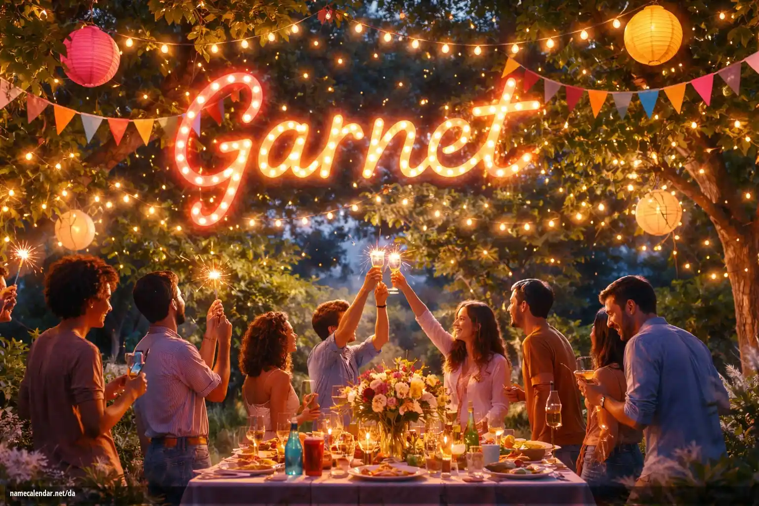 Fejring af navnedag og navn - Garnet