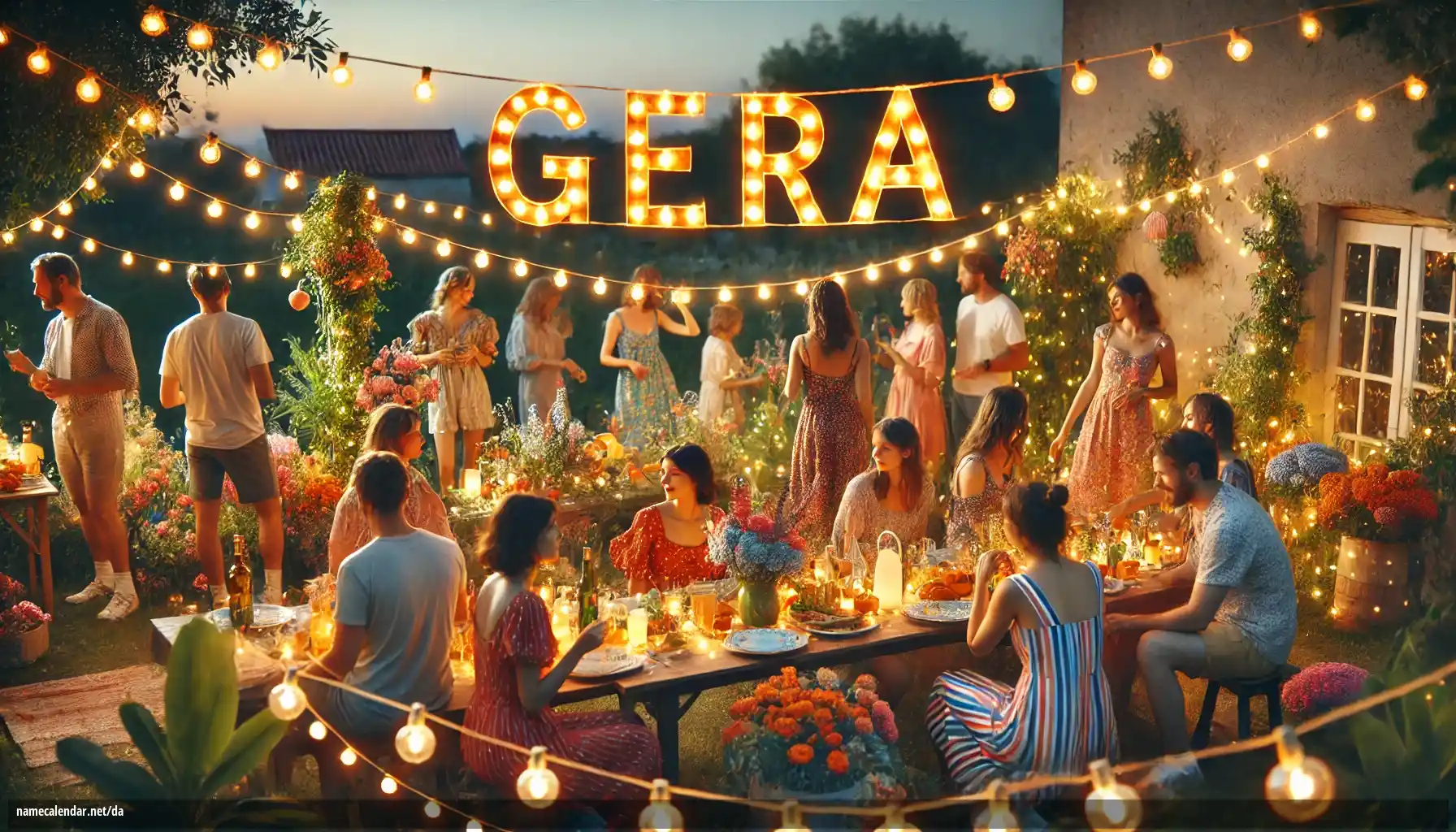 Fejring af navnedag og navn - Gera