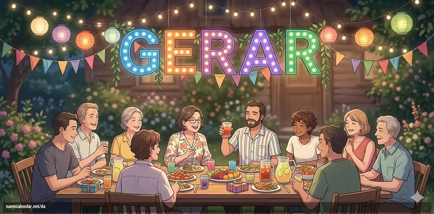 Fejring af navnedag og navn - Gerar
