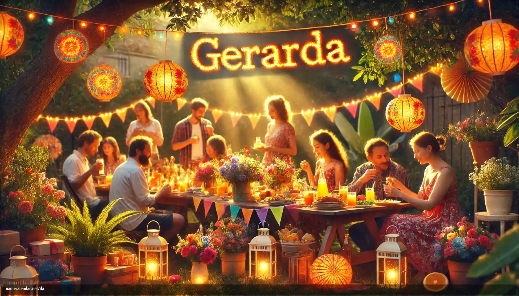 Fejring af navnedag og navn - Gerarda