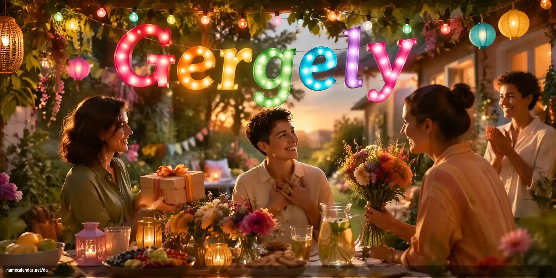 Fejring af navnedag og navn - Gergely