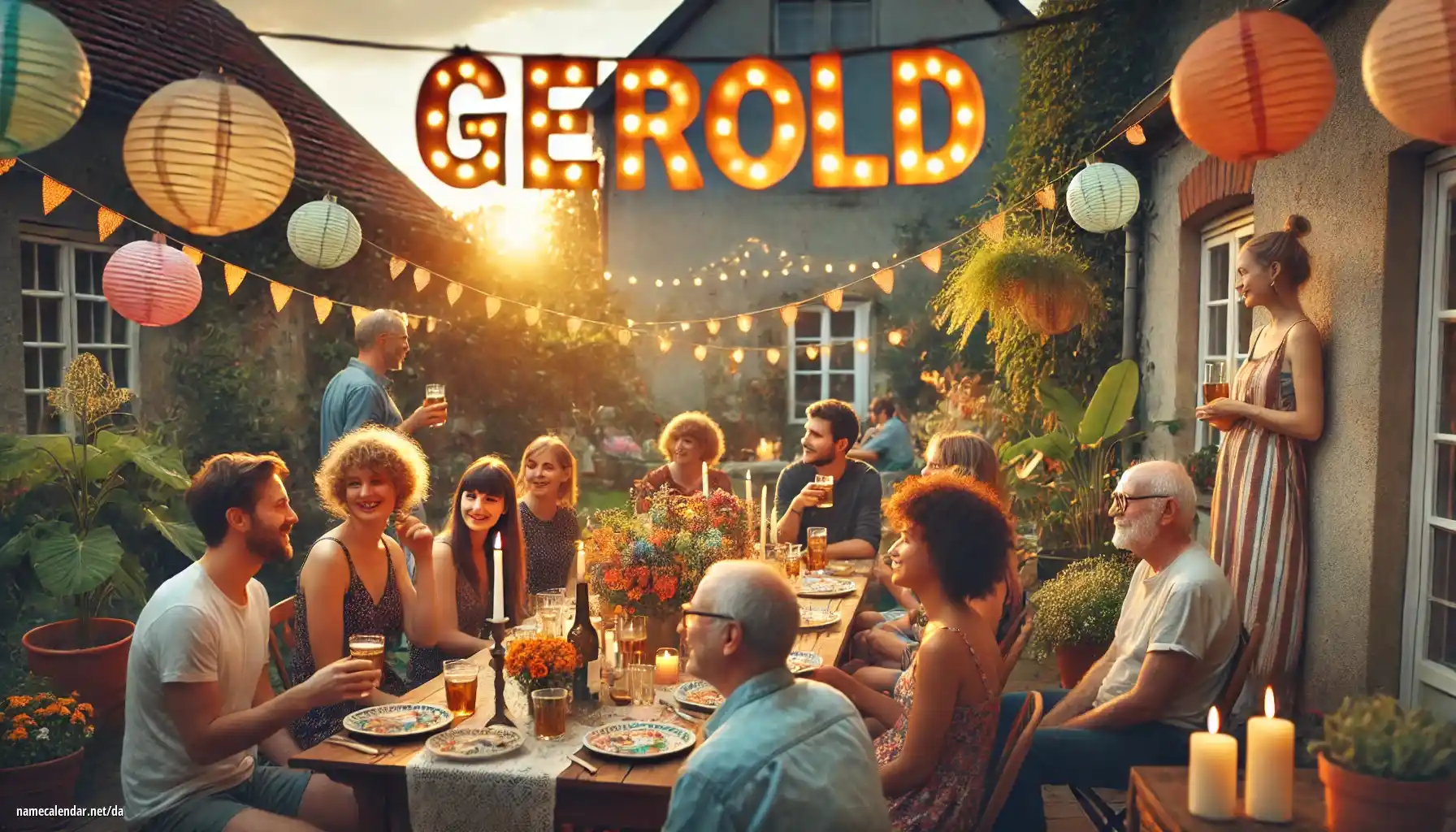 Fejring af navnedag og navn - Gerold