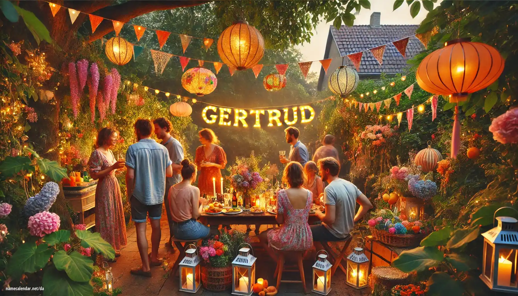 Fejring af navnedag og navn - Gertrúd