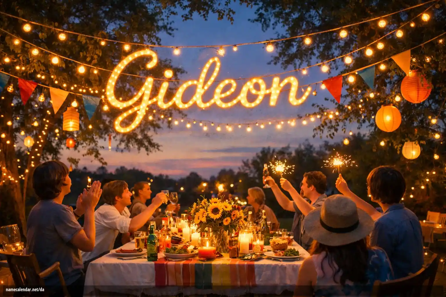 Fejring af navnedag og navn - Gideon