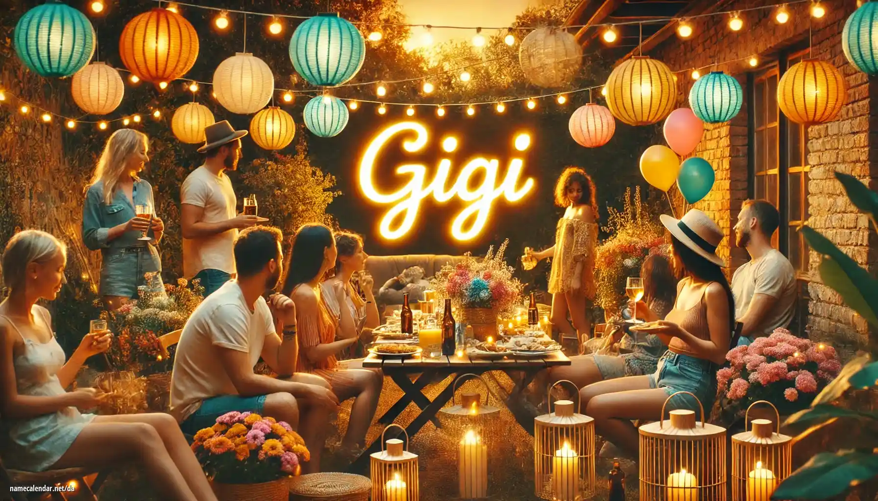 Fejring af navnedag og navn - Gigi