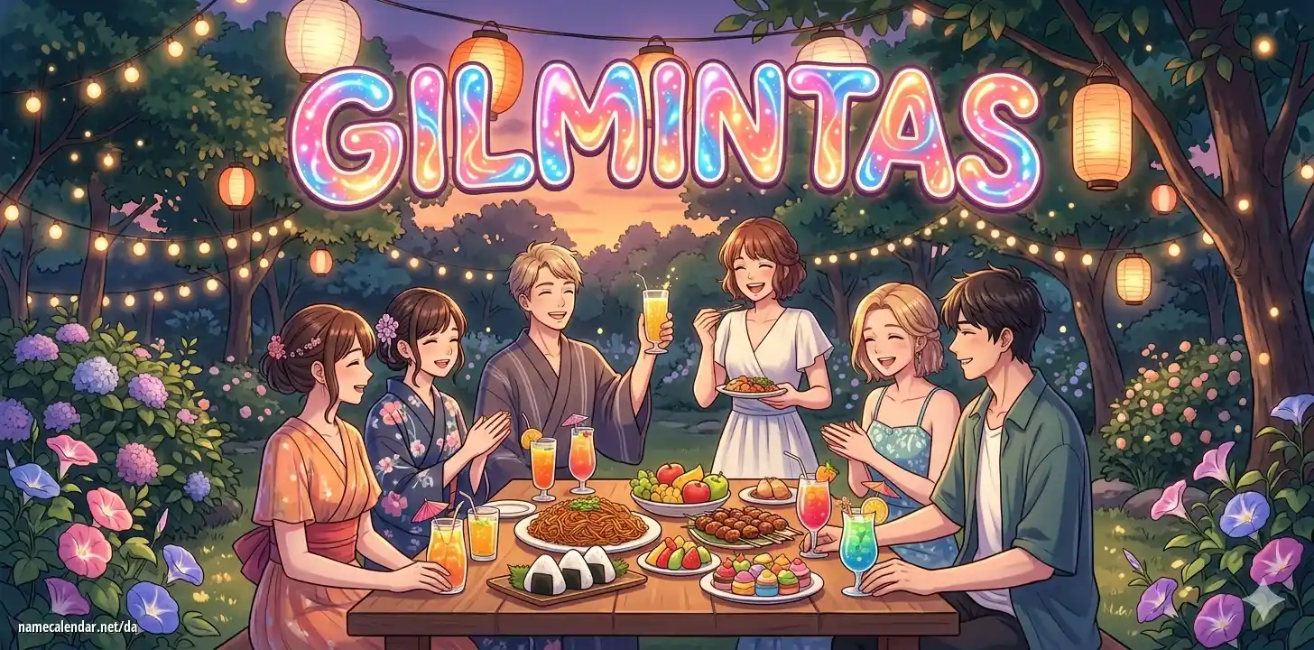 Fejring af navnedag og navn - Gilmintas