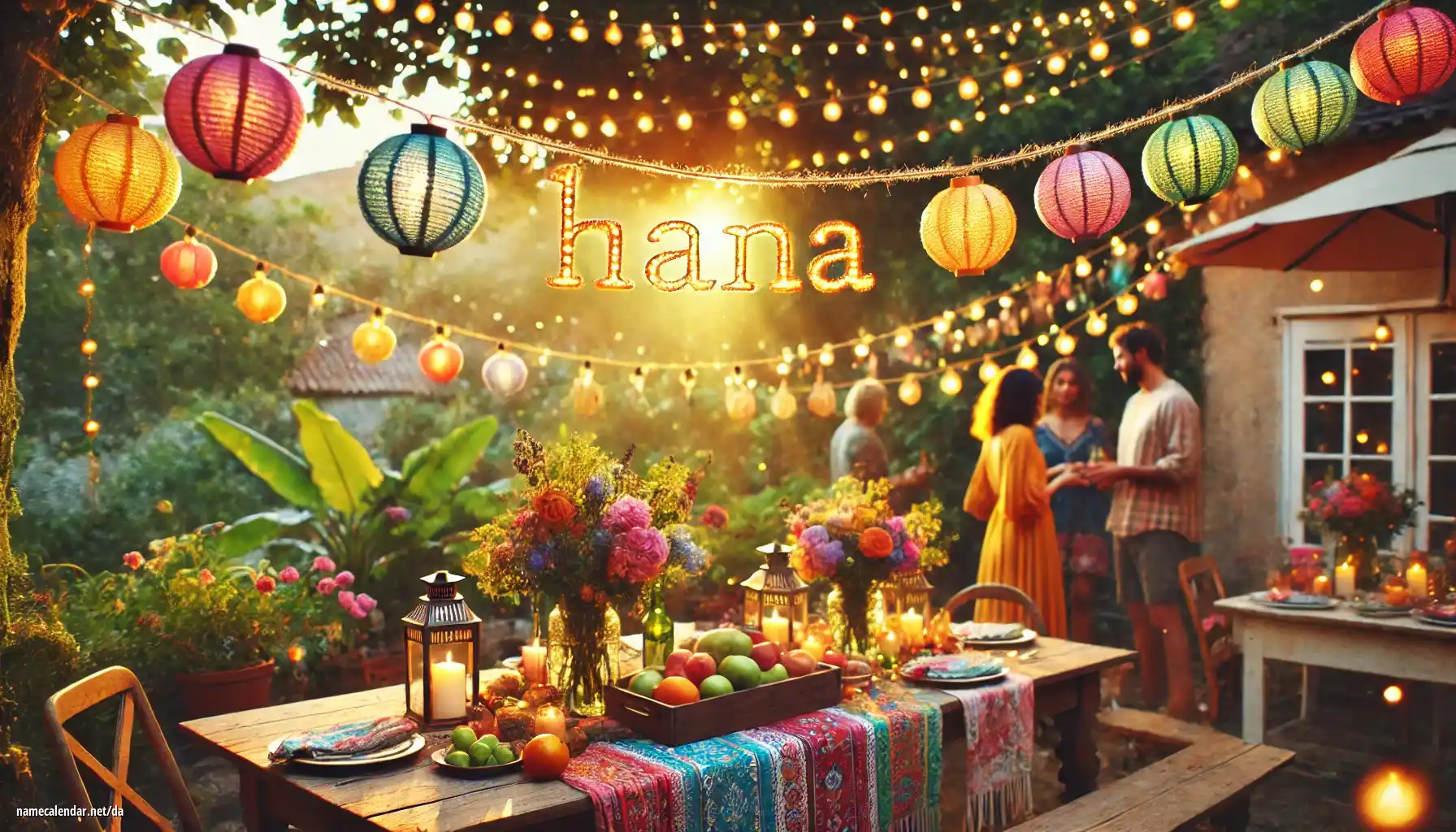 Fejring af navnedag og navn - Hana