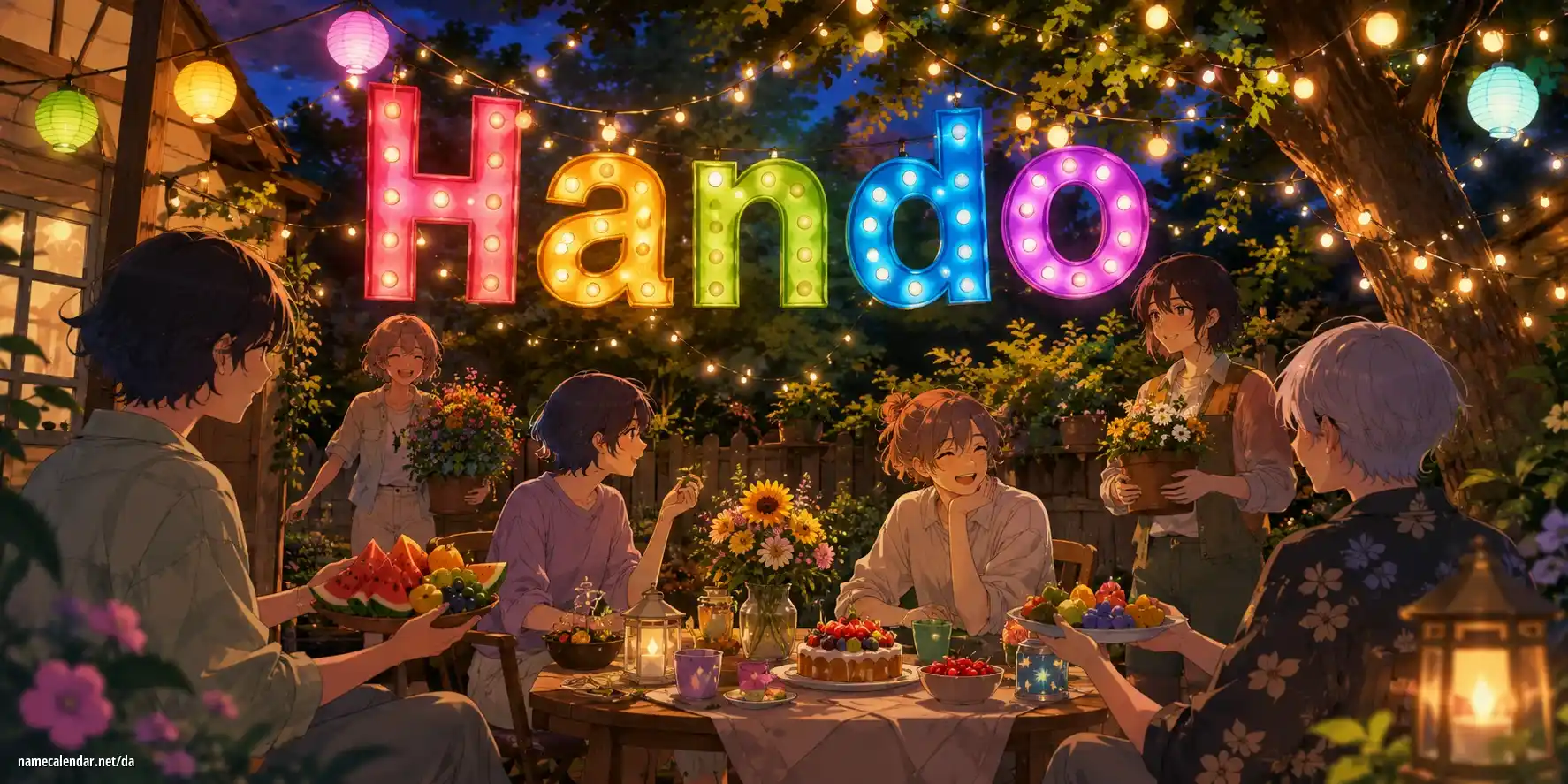 Fejring af navnedag og navn - Hando