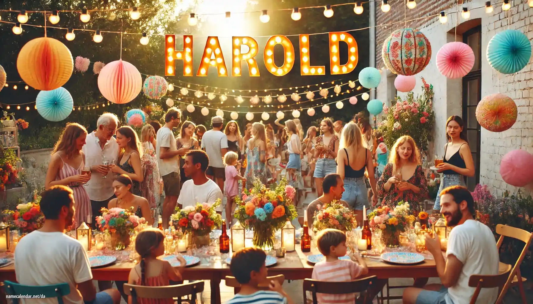 Fejring af navnedag og navn - Harold